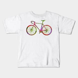 Cyclocross Bicycle Glitch Kids T-Shirt